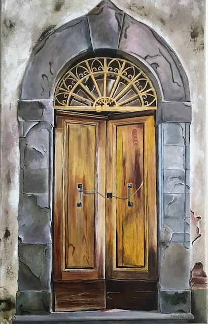 Bruine deur 